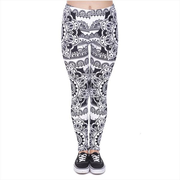 legins mandala black printing fashion women leggings high waist 
legins mandala black printing fashion women leggings high waist
