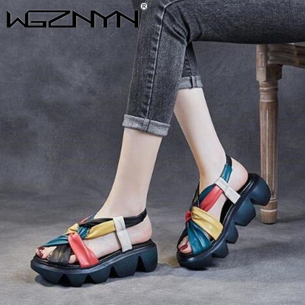 sandals retro summer women shoes genuine pu leather mixed colors elastic band wedges concise platform open toe, Black
sandals retro summer women shoes genuine pu leather mixed colors elastic band wedges concise platform open toe, Black