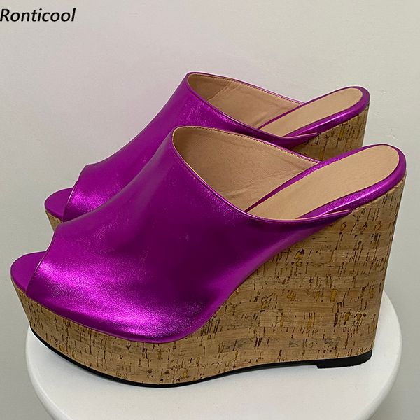 rontic new stylish women mules sandals comfort wedges heels open toe pretty blue fuchsia cosplay shoes us size 5-20, Black
rontic new stylish women mules sandals comfort wedges heels open toe pretty blue fuchsia cosplay shoes us size 5-20, Black