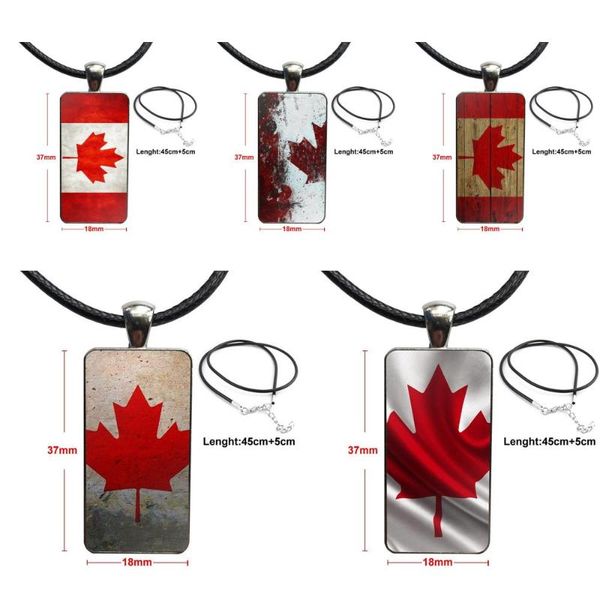 pendant necklaces canada flag maple leafs for women party glass cabochon necklace rectangle fashion, Silver
pendant necklaces canada flag maple leafs for women party glass cabochon necklace rectangle fashion, Silver