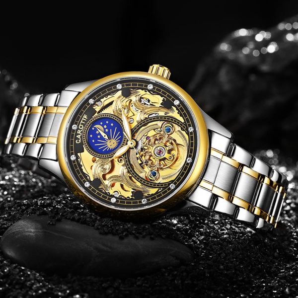 wristwatches black-gold wristwatch clock mechanical watch original design automatic gear brands stainsteel chain for w, Slivery;brown
wristwatches black-gold wristwatch clock mechanical watch original design automatic gear brands stainsteel chain for w, Slivery;brown