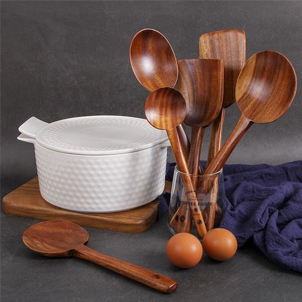spoons natural teak wood tableware spoon long rice colander soup skimmer cooking scoop kitchen tool set
spoons natural teak wood tableware spoon long rice colander soup skimmer cooking scoop kitchen tool set