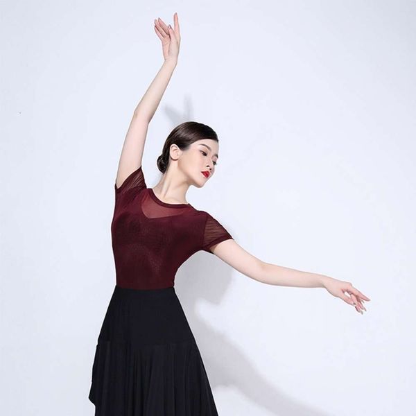 new style square summer yoga dance costume short sleeve big swing skirt latin dance performance costume female, Gray
new style square summer yoga dance costume short sleeve big swing skirt latin dance performance costume female, Gray