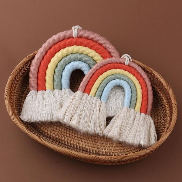 decorative objects & figurines dropship nordic style macrame rainbow wall hanging for kids room decor woven tapestry pendant decoration
decorative objects & figurines dropship nordic style macrame rainbow wall hanging for kids room decor woven tapestry pendant decoration