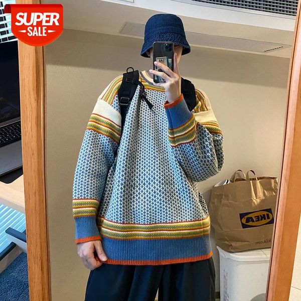 2020 winter men's retro plaid cashmere knitting long sleeve wool sweater round neck loose pullover hip hop clothes coats -2xl #lt1b, White;black
2020 winter men's retro plaid cashmere knitting long sleeve wool sweater round neck loose pullover hip hop clothes coats -2xl #lt1b, White;black