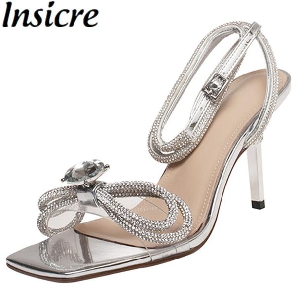 insicre 2021 summer fashion women sandals square toe buckle high heel shoes silver butterfly knot crystal pvc thin heels dress, Black
insicre 2021 summer fashion women sandals square toe buckle high heel shoes silver butterfly knot crystal pvc thin heels dress, Black