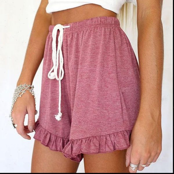 ruffles high waist casual womens short drawstring summer loose elastic home fashion female, White;black
ruffles high waist casual womens short drawstring summer loose elastic home fashion female, White;black