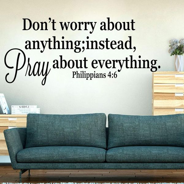 wall stickers christian bible verse philippians 4:6 sticker living room don't worry pray everything inspirational quote decal viny
wall stickers christian bible verse philippians 4:6 sticker living room don't worry pray everything inspirational quote decal viny