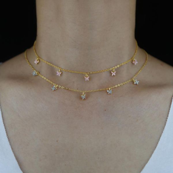 chains 2021 arrived pink green cubic zirconia cz tiny cute lovely butterfly charm choker necklace gold color, Silver
chains 2021 arrived pink green cubic zirconia cz tiny cute lovely butterfly charm choker necklace gold color, Silver