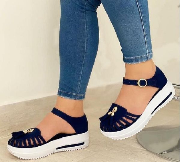 sandals miaoguan summer platform women shoes round toe beach flat hollow out buckle strap ladies gladiator, Black
sandals miaoguan summer platform women shoes round toe beach flat hollow out buckle strap ladies gladiator, Black