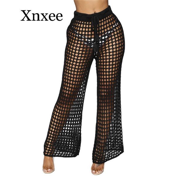 women's pants & capris women mesh hollow out knitted drawstring khaki wide leg see-through loose holiday beach summer casual trousers, Black;white
women's pants & capris women mesh hollow out knitted drawstring khaki wide leg see-through loose holiday beach summer casual trousers, Black;white