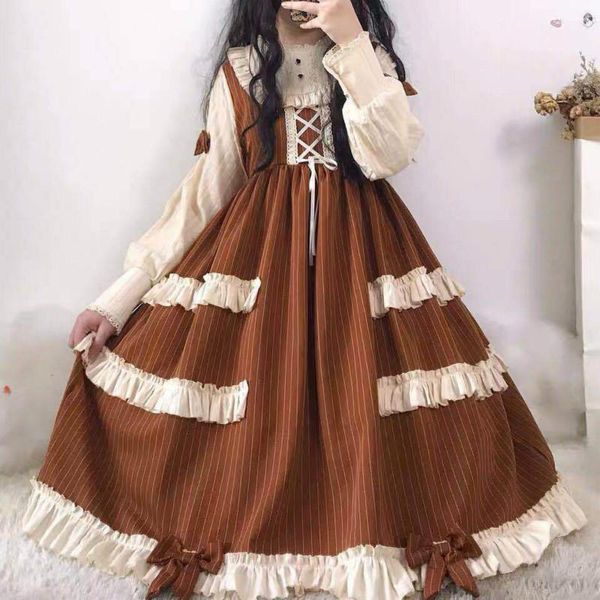 spring autumn lolita dress party japan style kawaii girl navy collar daily gothic t55 casual dresses, Black;gray
spring autumn lolita dress party japan style kawaii girl navy collar daily gothic t55 casual dresses, Black;gray