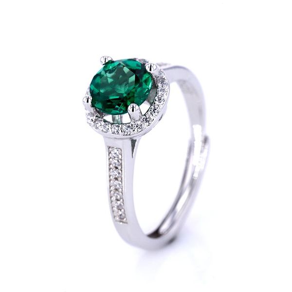 sterling silver ring ladies with hydrothermal emerald engagement jewelry cluster rings, Golden;silver
sterling silver ring ladies with hydrothermal emerald engagement jewelry cluster rings, Golden;silver