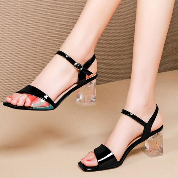 shoes woman fashion summer solid pu buckle square flower heel peep toe sandals wedding 2021feb5, Black
shoes woman fashion summer solid pu buckle square flower heel peep toe sandals wedding 2021feb5, Black