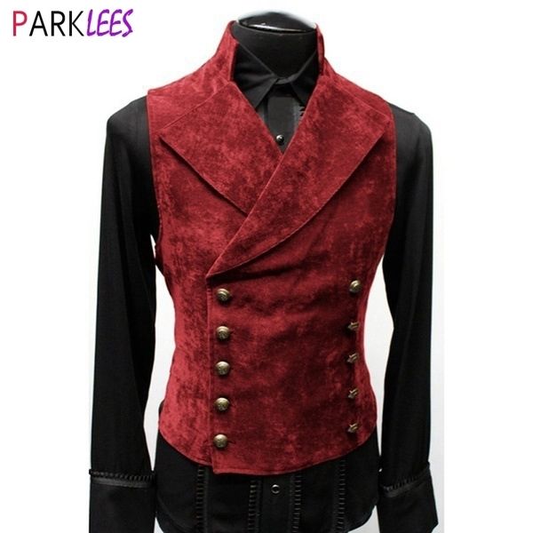 mens gothic steampunk velvet vest retro medieval victorian waistcoat men stand collar double breasted stage cosplay prom costume 210522, Black;white
mens gothic steampunk velvet vest retro medieval victorian waistcoat men stand collar double breasted stage cosplay prom costume 210522, Black;white