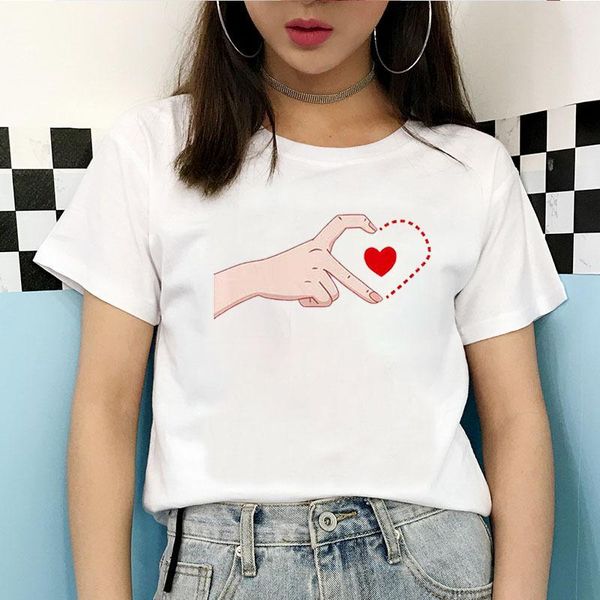 women's t-shirt korean finger heart tshirts women print o-neck short sleeve female plus size ulzzang harajuku graphic tees 2021, White
women's t-shirt korean finger heart tshirts women print o-neck short sleeve female plus size ulzzang harajuku graphic tees 2021, White