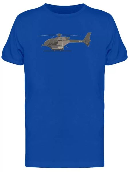 Cool Retro Militar Helicopter Men's Tee -Image by Shutterstock, White;black