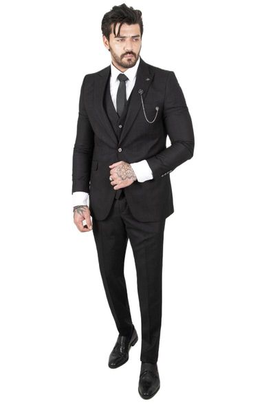 men's suits & blazers deepsea male suit pattern italian style cotton slim fit casual formal business 2201252, White;black
men's suits & blazers deepsea male suit pattern italian style cotton slim fit casual formal business 2201252, White;black