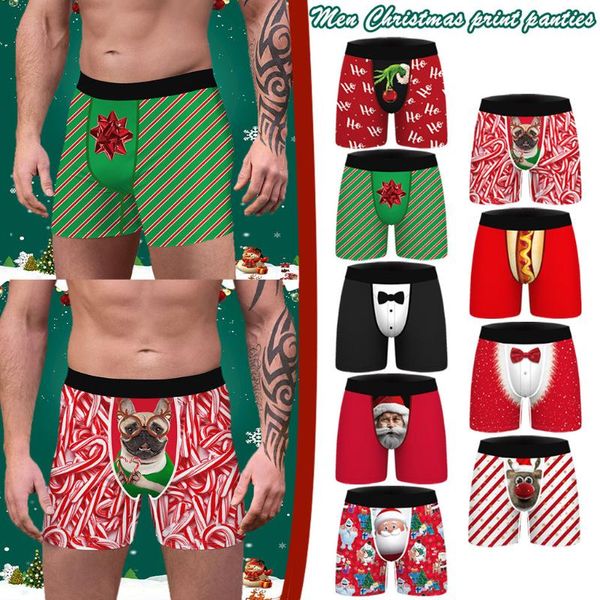 underpants trendyland men's boxers christmas print slim breathable sports underwear long flat shorts fast delivery drop, Black;white
underpants trendyland men's boxers christmas print slim breathable sports underwear long flat shorts fast delivery drop, Black;white