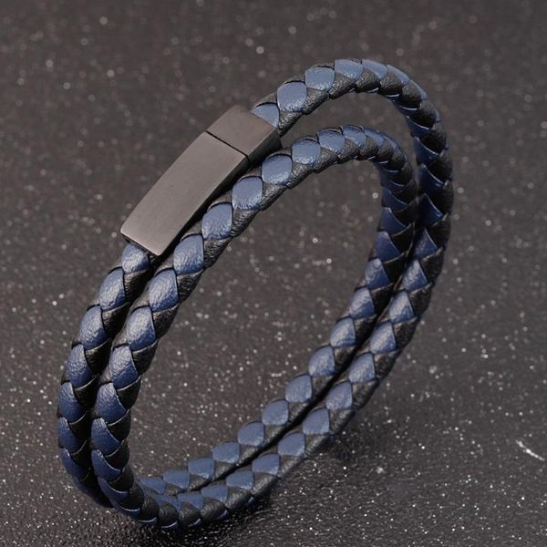 charm bracelets explosive style men's double-layer leather rope bracelet, atmospheric titanium steelbracelet, bracelesimple t, Golden;silver
charm bracelets explosive style men's double-layer leather rope bracelet, atmospheric titanium steelbracelet, bracelesimple t, Golden;silver