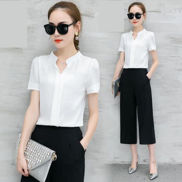 women's blouses & shirts 2021 women shirt chiffon blusas femininas short sleeve elegant ladies formal office blouse plus size clothing, White
women's blouses & shirts 2021 women shirt chiffon blusas femininas short sleeve elegant ladies formal office blouse plus size clothing, White