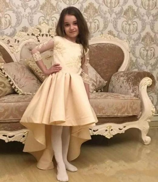 girl's dresses cute flower girls for weddings three quarter sleeves bow lace first communion dress custom made, Red;yellow
girl's dresses cute flower girls for weddings three quarter sleeves bow lace first communion dress custom made, Red;yellow