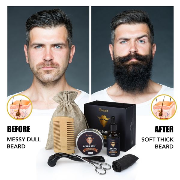 men beard grooming kit mustache & beard styling tools beard oil balm brush bead comb scissors care setsc
men beard grooming kit mustache & beard styling tools beard oil balm brush bead comb scissors care setsc