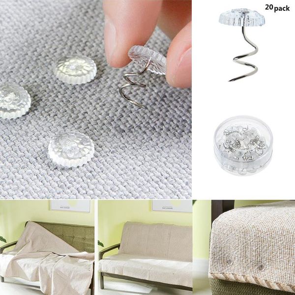clothing & wardrobe storage 20pcs transparent bed sheet clip fixer twist nail sofa cushion blanket cover gripper holder attachment non-slip
clothing & wardrobe storage 20pcs transparent bed sheet clip fixer twist nail sofa cushion blanket cover gripper holder attachment non-slip