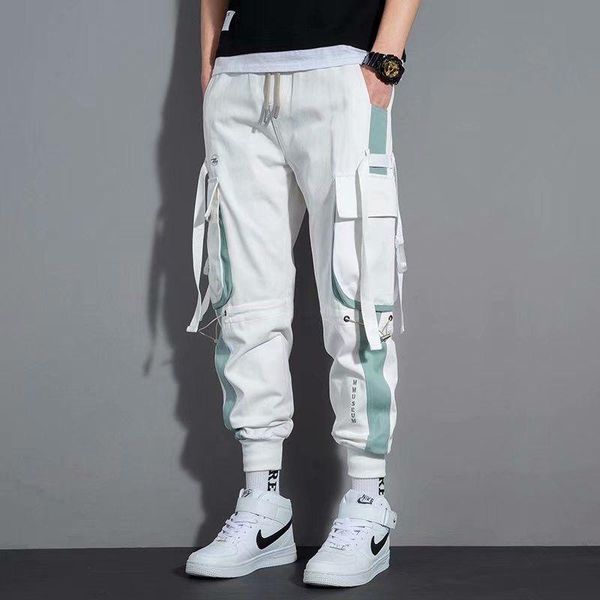men's pants spring autumn streamer men tooling high street loose feet on trousers student casual sport ankle length, Black
men's pants spring autumn streamer men tooling high street loose feet on trousers student casual sport ankle length, Black