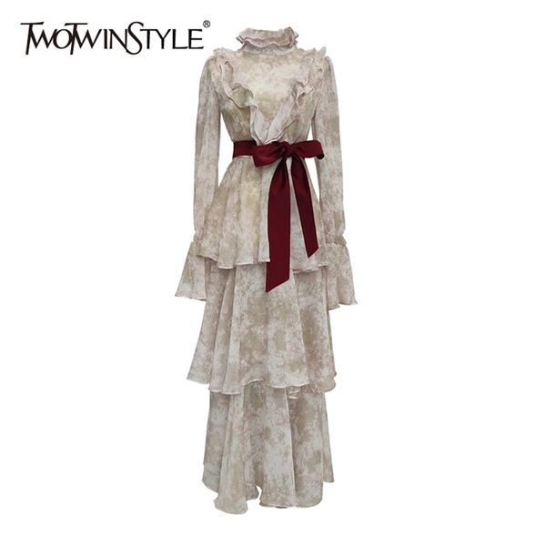 chiffon printed floral dress for women stand collar flare sleeve high waist lace up midi dresses female fashion 210520, Black;gray
chiffon printed floral dress for women stand collar flare sleeve high waist lace up midi dresses female fashion 210520, Black;gray