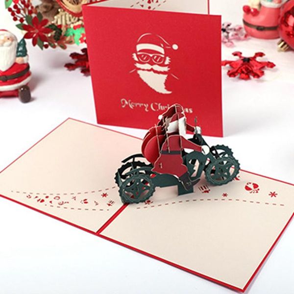 christmas three-dimensional creative greeting card santa claus handmade motorcycle riding cards
christmas three-dimensional creative greeting card santa claus handmade motorcycle riding cards