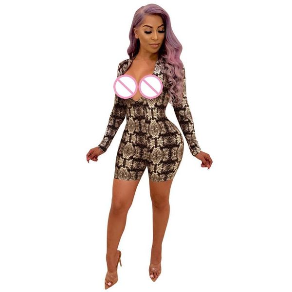 women's jumpsuits & rompers short bodycon jumpsuit skinny slim print leopard women long sleeve deep v neck, Black;white
women's jumpsuits & rompers short bodycon jumpsuit skinny slim print leopard women long sleeve deep v neck, Black;white