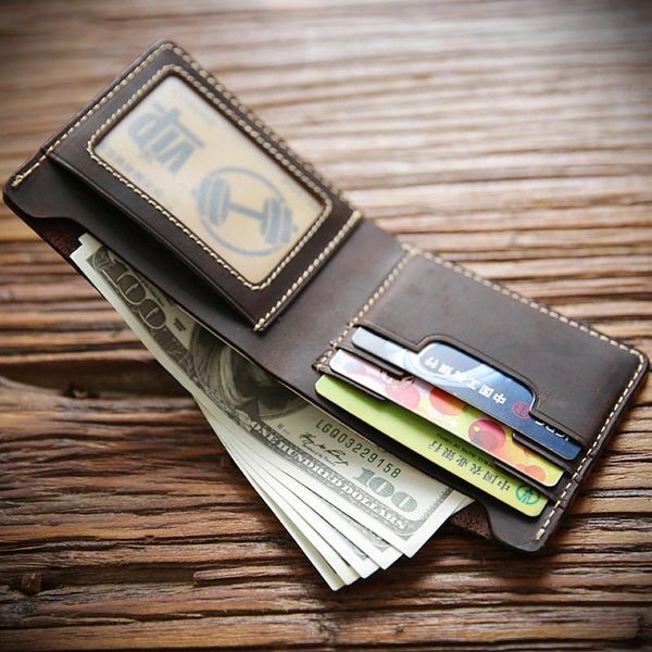 2021 genuine leather wallet for men male vintage cowhide handmade crazy horse leather short slim men's purse with card holder, Red;black
2021 genuine leather wallet for men male vintage cowhide handmade crazy horse leather short slim men's purse with card holder, Red;black