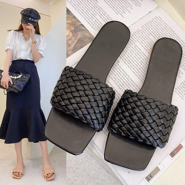 slippers shoes big size low woman's luxury slides square toe 2021 designer flat basic rome rubber pu casual b, Black
slippers shoes big size low woman's luxury slides square toe 2021 designer flat basic rome rubber pu casual b, Black