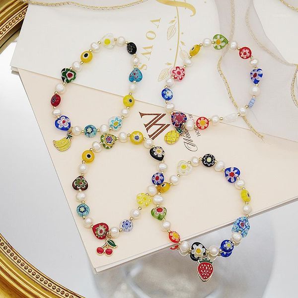 charm bracelets minar boho multi designs rainbow glass flowers bracelet for women colored glaze freshwater pearls fruit beach gift, Golden;silver
charm bracelets minar boho multi designs rainbow glass flowers bracelet for women colored glaze freshwater pearls fruit beach gift, Golden;silver