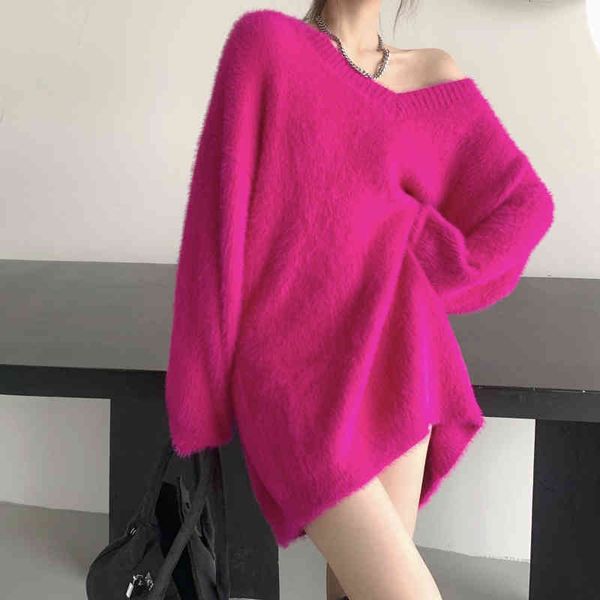 tees loose female autumn cleavage in long sleeves vison cashmere sweater ladies thicken warm winter more size pullover 8opa, White
tees loose female autumn cleavage in long sleeves vison cashmere sweater ladies thicken warm winter more size pullover 8opa, White
