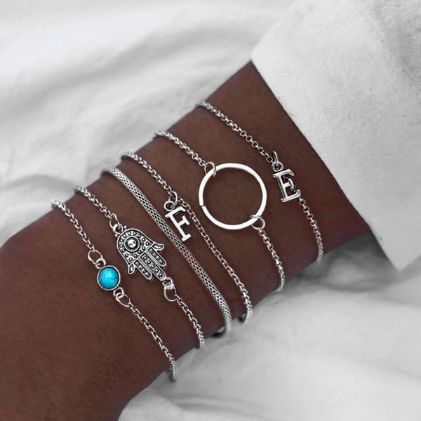 6pcs/set boho heart initial letters infinity round palms alloy stone beads charm jewelry women bracelets fashion f e link, chain, Black
6pcs/set boho heart initial letters infinity round palms alloy stone beads charm jewelry women bracelets fashion f e link, chain, Black