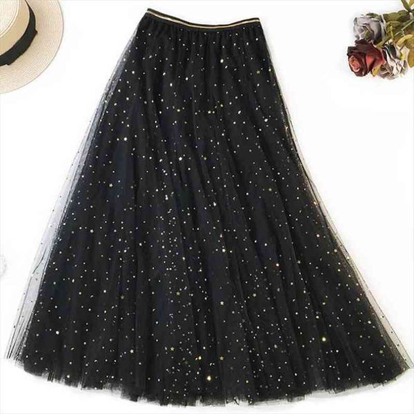 summer glitter star long womens skirts tulle black pink high waist mesh pleated tutu elegant female korean maxi
summer glitter star long womens skirts tulle black pink high waist mesh pleated tutu elegant female korean maxi
