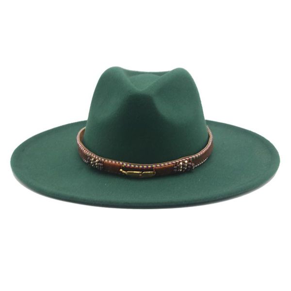 wide brim hats big fedora women men winter autumn solid band belt luxury red black white wedding hat, Blue;gray 
wide brim hats big fedora women men winter autumn solid band belt luxury red black white wedding hat, Blue;gray