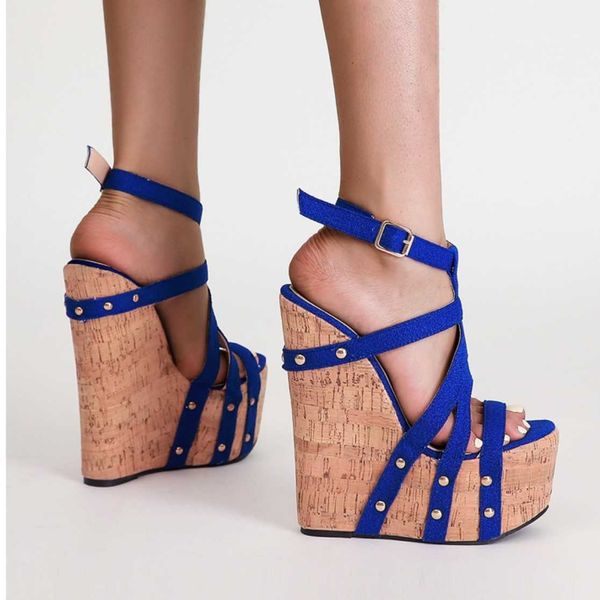 elling designer 2022 summer women's sandals fashion waterproof platform rivet hollow thick sole buckle wedge casual shoes, Black
elling designer 2022 summer women's sandals fashion waterproof platform rivet hollow thick sole buckle wedge casual shoes, Black
