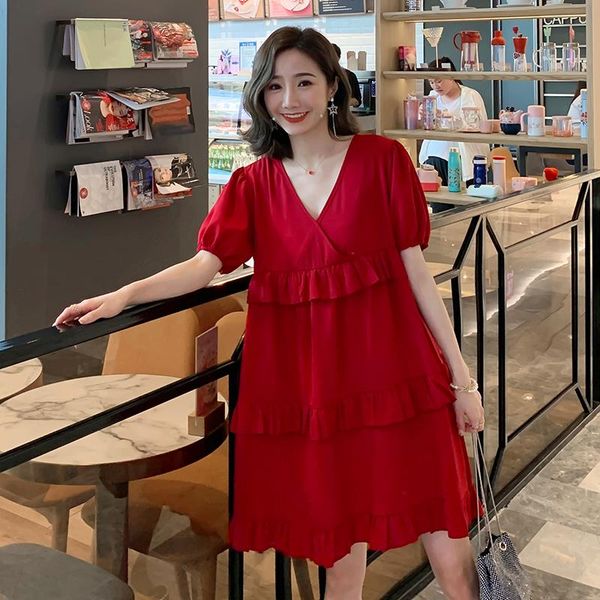 maternity dresses 9207# clothes summer v neck chiffon short sleeve loose stylish dress for pregnant women mom, White
maternity dresses 9207# clothes summer v neck chiffon short sleeve loose stylish dress for pregnant women mom, White