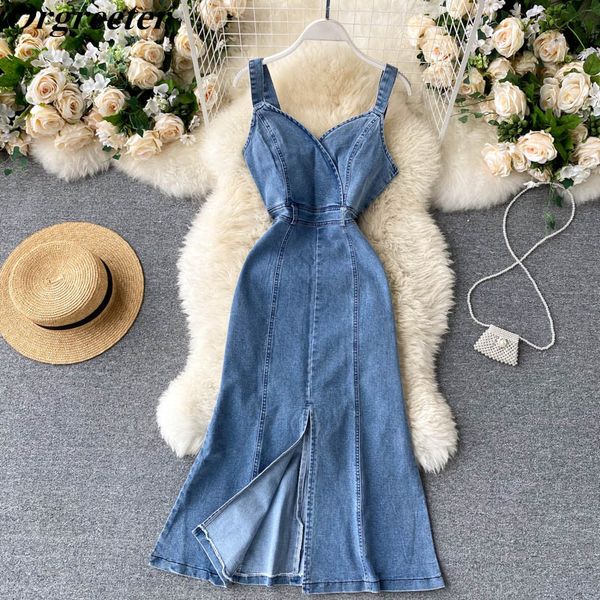 orgreeter summer denim dress women tube strap mermaid long sleeveless slim split cowboy fishtail 210525, Black;gray
orgreeter summer denim dress women tube strap mermaid long sleeveless slim split cowboy fishtail 210525, Black;gray
