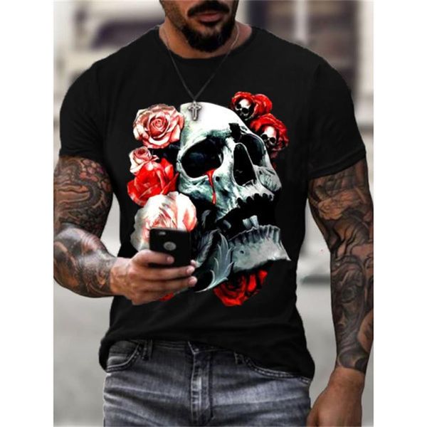 men's t-shirts short sleeve t-shirt, street clothes, casual, summer and loose, 3d printed skull pattern, punk, fashion, harajuku, White;black
men's t-shirts short sleeve t-shirt, street clothes, casual, summer and loose, 3d printed skull pattern, punk, fashion, harajuku, White;black