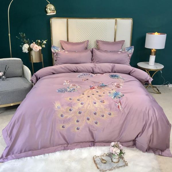 embroidere washed silk/cotton bedding sets king size 4pcs birds flowers leaf purple duvet cover bed sheet bedspread linen
embroidere washed silk/cotton bedding sets king size 4pcs birds flowers leaf purple duvet cover bed sheet bedspread linen