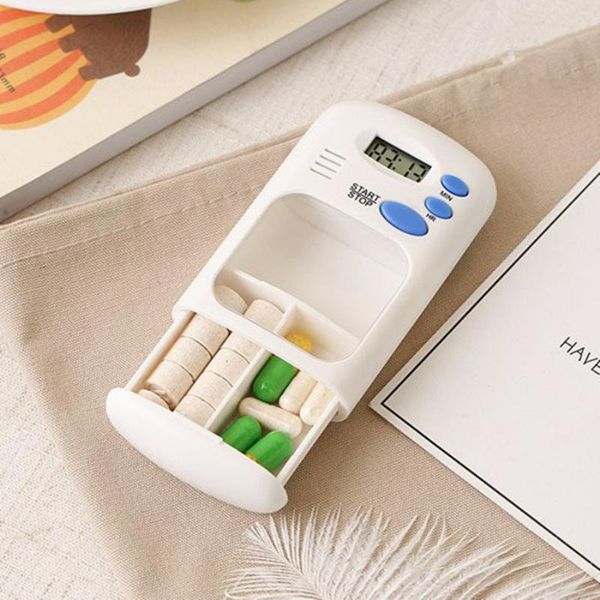 outdoor gadgets 2 grid pills case storage box dispenser electric with alarm timer clock reminder container
outdoor gadgets 2 grid pills case storage box dispenser electric with alarm timer clock reminder container