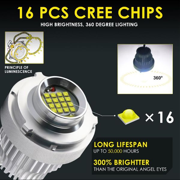car headlights 2pc bulb cree led halo ring angel eye 80w 6000k 4800lm decoding for e60lci headlight 50000 hours
car headlights 2pc bulb cree led halo ring angel eye 80w 6000k 4800lm decoding for e60lci headlight 50000 hours