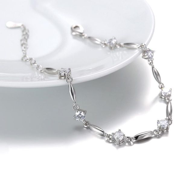charm bracelets silver plated charms bracelet zircon crystal for women & bangles birthday valentine's day gift a48, Golden;silver
charm bracelets silver plated charms bracelet zircon crystal for women & bangles birthday valentine's day gift a48, Golden;silver