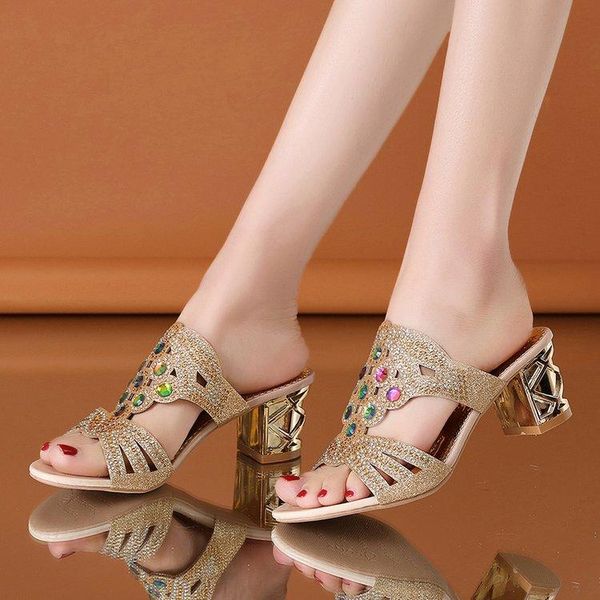sandals glitter mesh women summer fashion peep toe casual slippers thick heel shoes slip on big size 35-41, Black
sandals glitter mesh women summer fashion peep toe casual slippers thick heel shoes slip on big size 35-41, Black