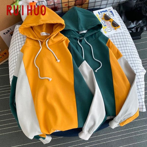 men's hoodies & sweatshirts ruihuo patchwork streetwear mens harajuku hooded sweatshirt men clothing hip hop pullover m-5xl 2021 arriv, Black
men's hoodies & sweatshirts ruihuo patchwork streetwear mens harajuku hooded sweatshirt men clothing hip hop pullover m-5xl 2021 arriv, Black