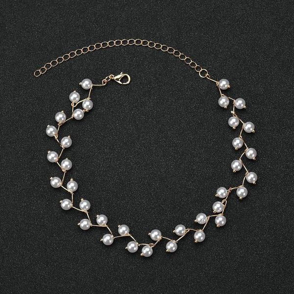 chokers pearl gold chain necklace for women pendants necklaces women's collar neck jewelry on the, Golden;silver
chokers pearl gold chain necklace for women pendants necklaces women's collar neck jewelry on the, Golden;silver